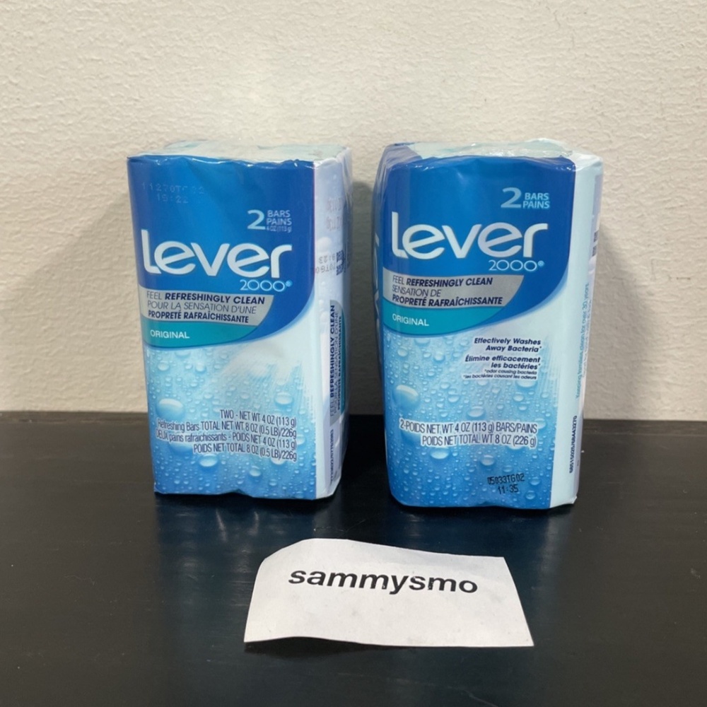 LEVER 2000 4 Oz. Bars ORGINAL formula Refreshingly Clean Skin x4
